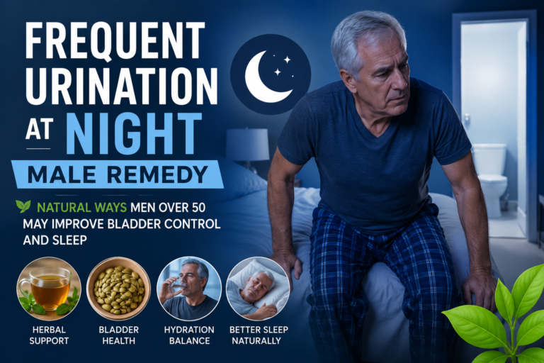 Frequent Urination at Night Male Remedy: Natural Ways Men Over 50 May Improve Bladder Control and Sleep