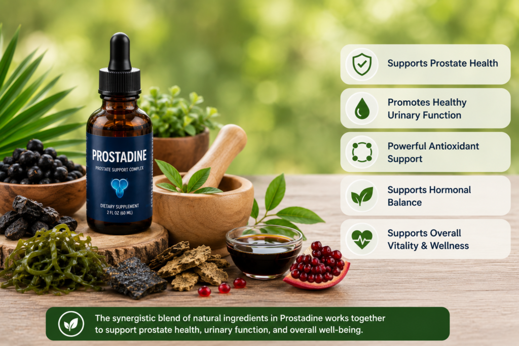 Potential benefits associated with Prostadine Ingredients